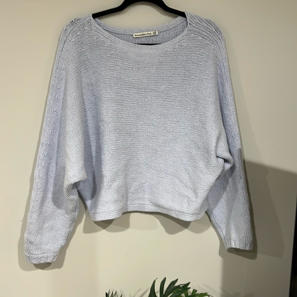 Abercrombie & Fitch light blue dolman sleeve sweater S/M